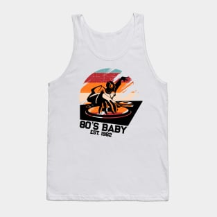 80's Baby Retro Music DJ Gift Tank Top